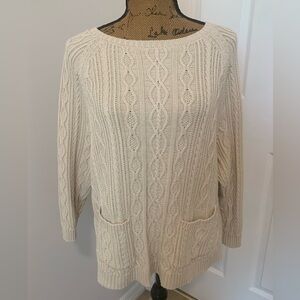 Tommy Hilfiger cable knit sweater. Great looking.